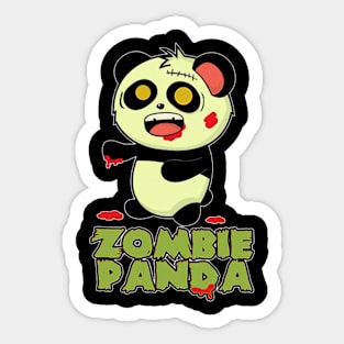 Panda zombie Sticker